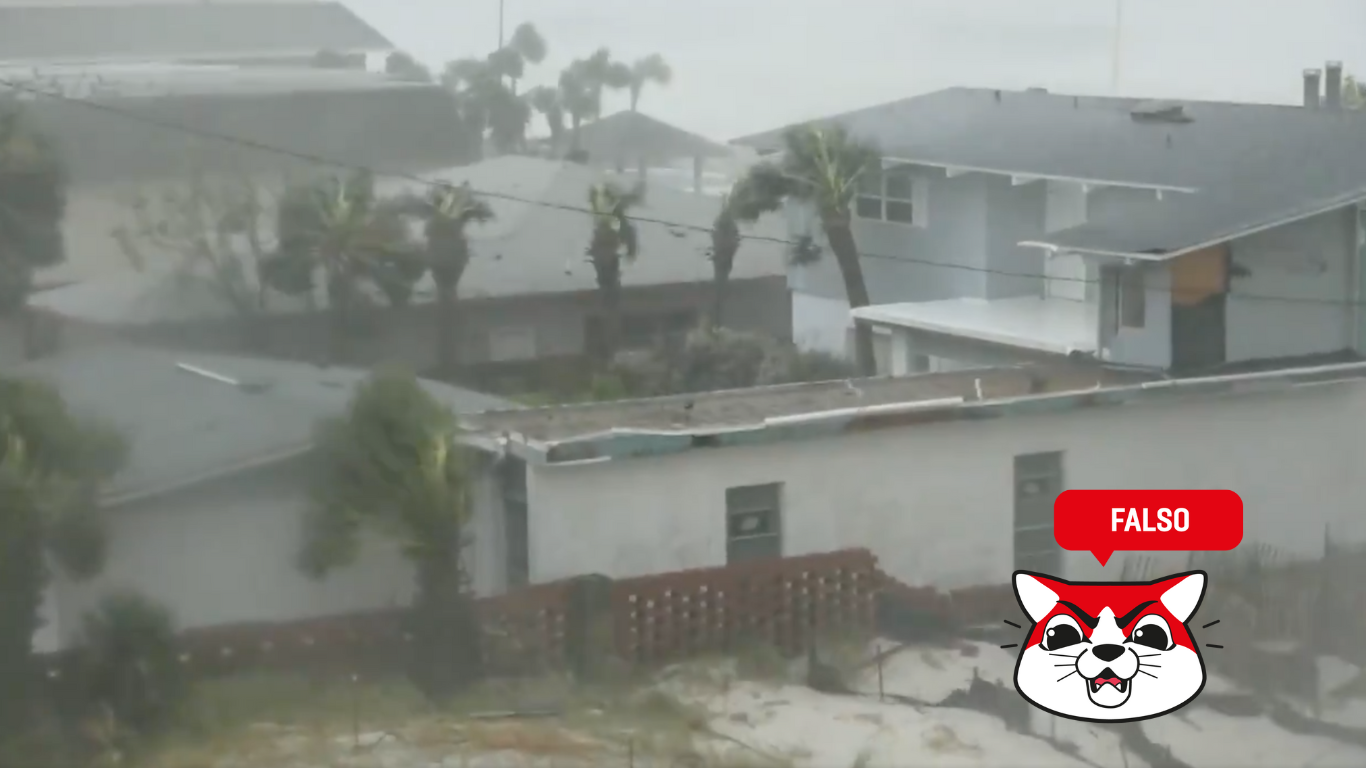 El vídeo que muestra el paso del huracán Julia en Nicaragua es falso, es el huracán Michael en Florida en 2018 