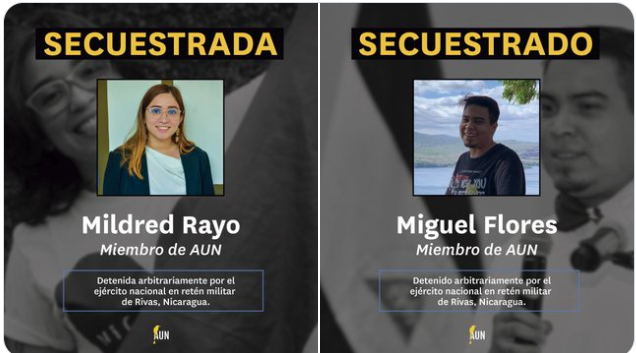 Acusan a los dos miembros de AUN detenidos por el Ejército