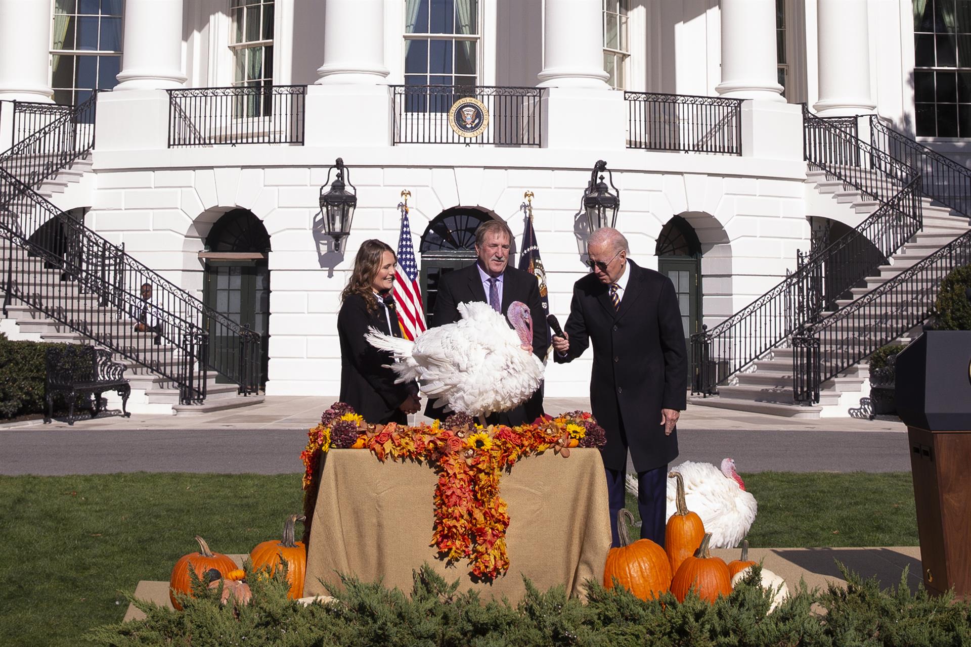 Biden indulta a dos pavos por Acción de Gracias y bromea sobre las elecciones