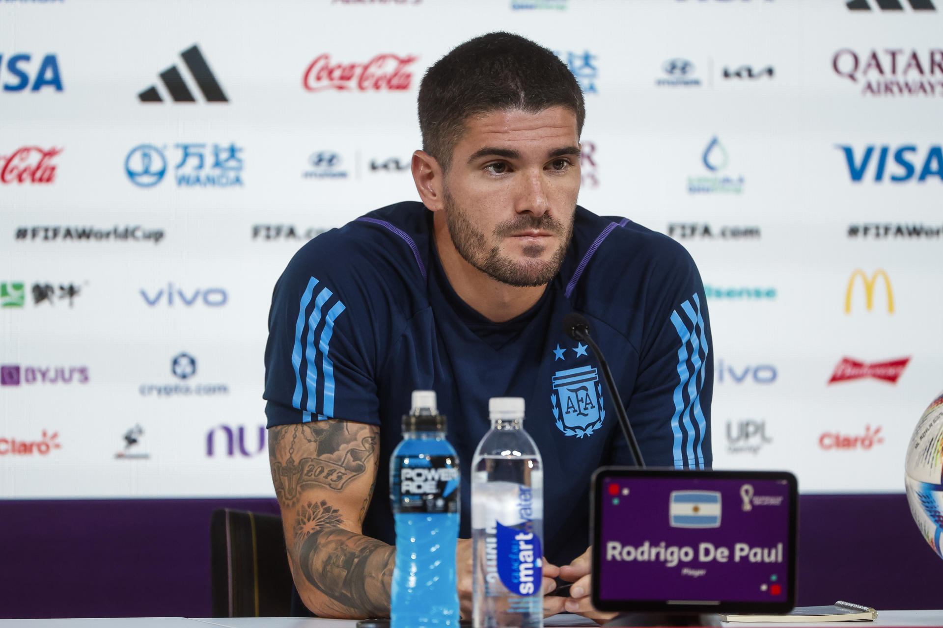 De Paul: “Disfruto del Mundial a mi manera”