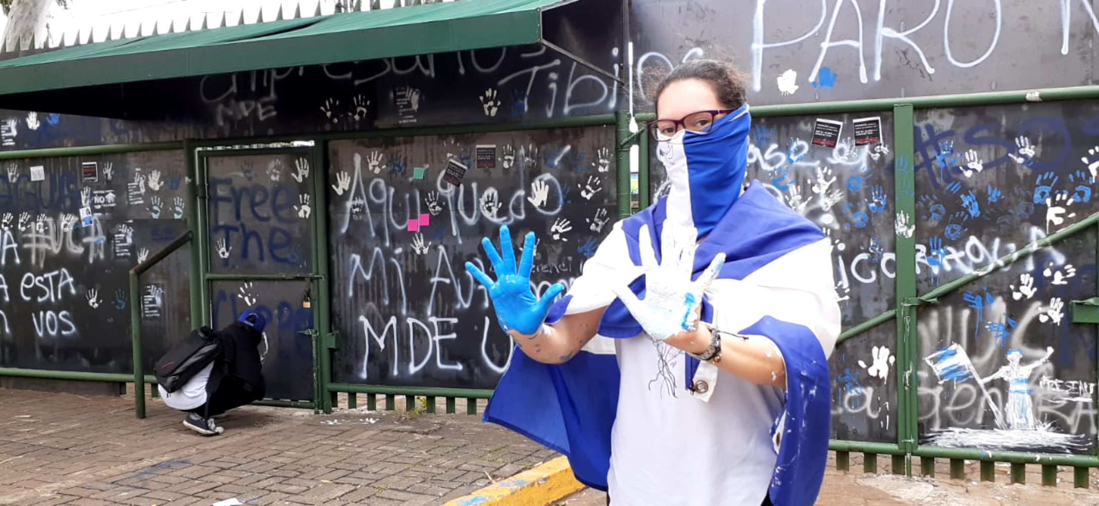 Estudiantes de la UCA en protesta permanente contra el régimen