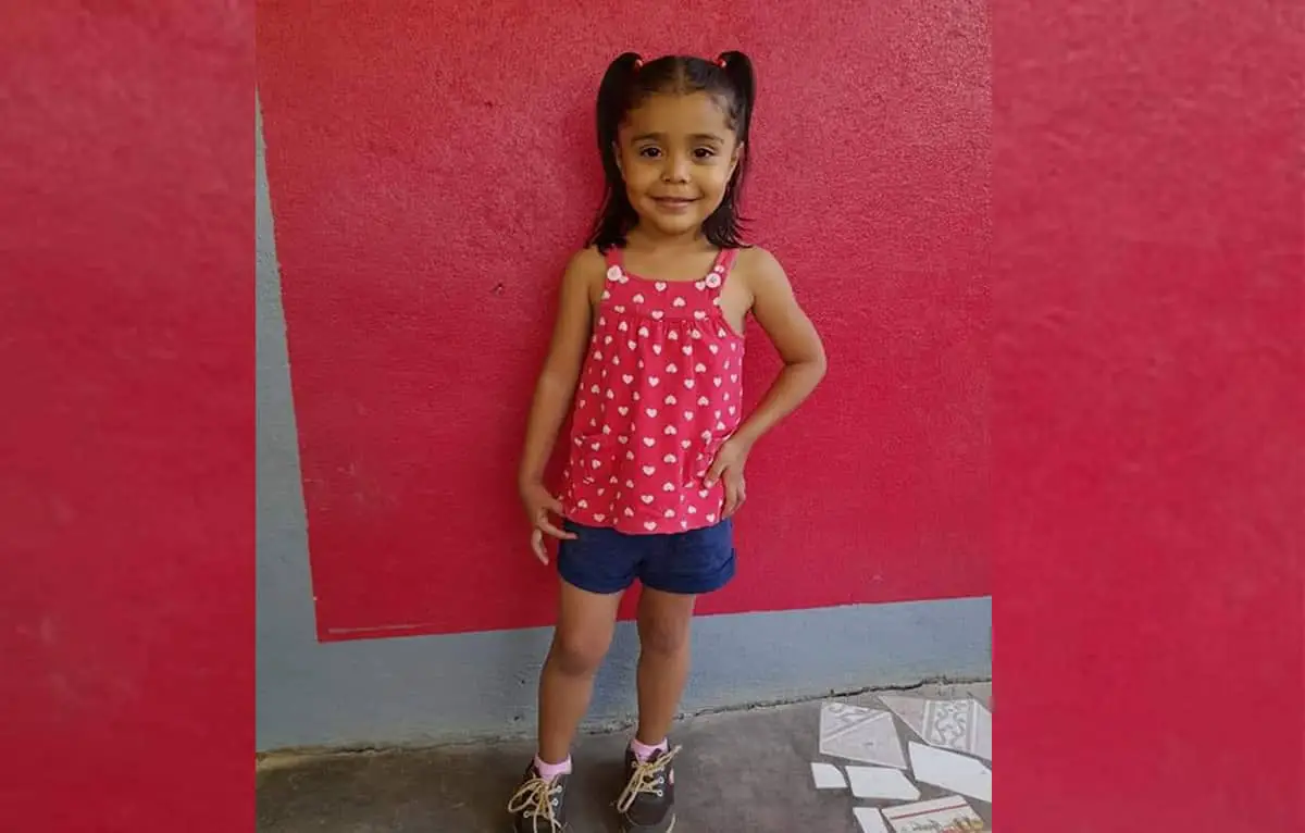 Torta y piñata en ausencia por los cinco años de Sofía Abigail, la niña que se perdió al intentar cruzar el Río Bravo