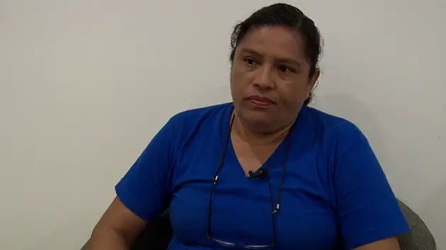 Olesia Muñoz llegó enferma y baja de peso a La Esperanza, este lunes recibió la primera visita de su familia
