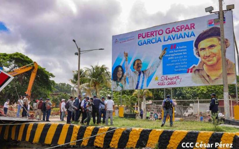 La EPN concluirá en diciembre la ampliación del puerto de Moyogalpa en tierras confiscadas a Milton Arcia