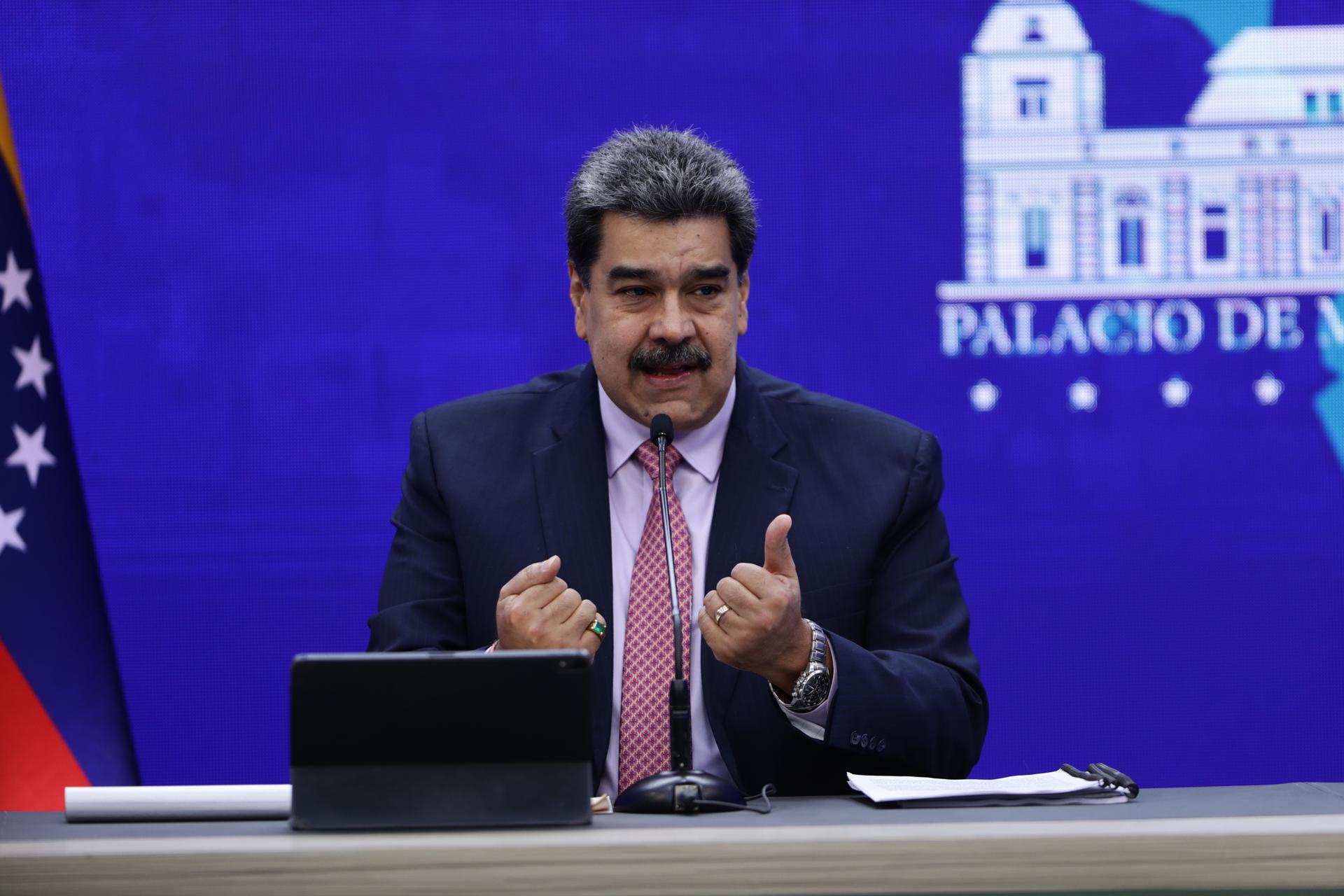 Venezuela quiere elecciones «libres de sanciones», asegura Nicolás Maduro