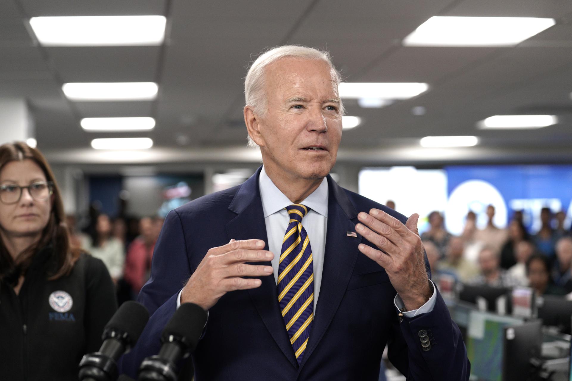 Biden viajará el sábado a Florida para evaluar los daños de Idalia