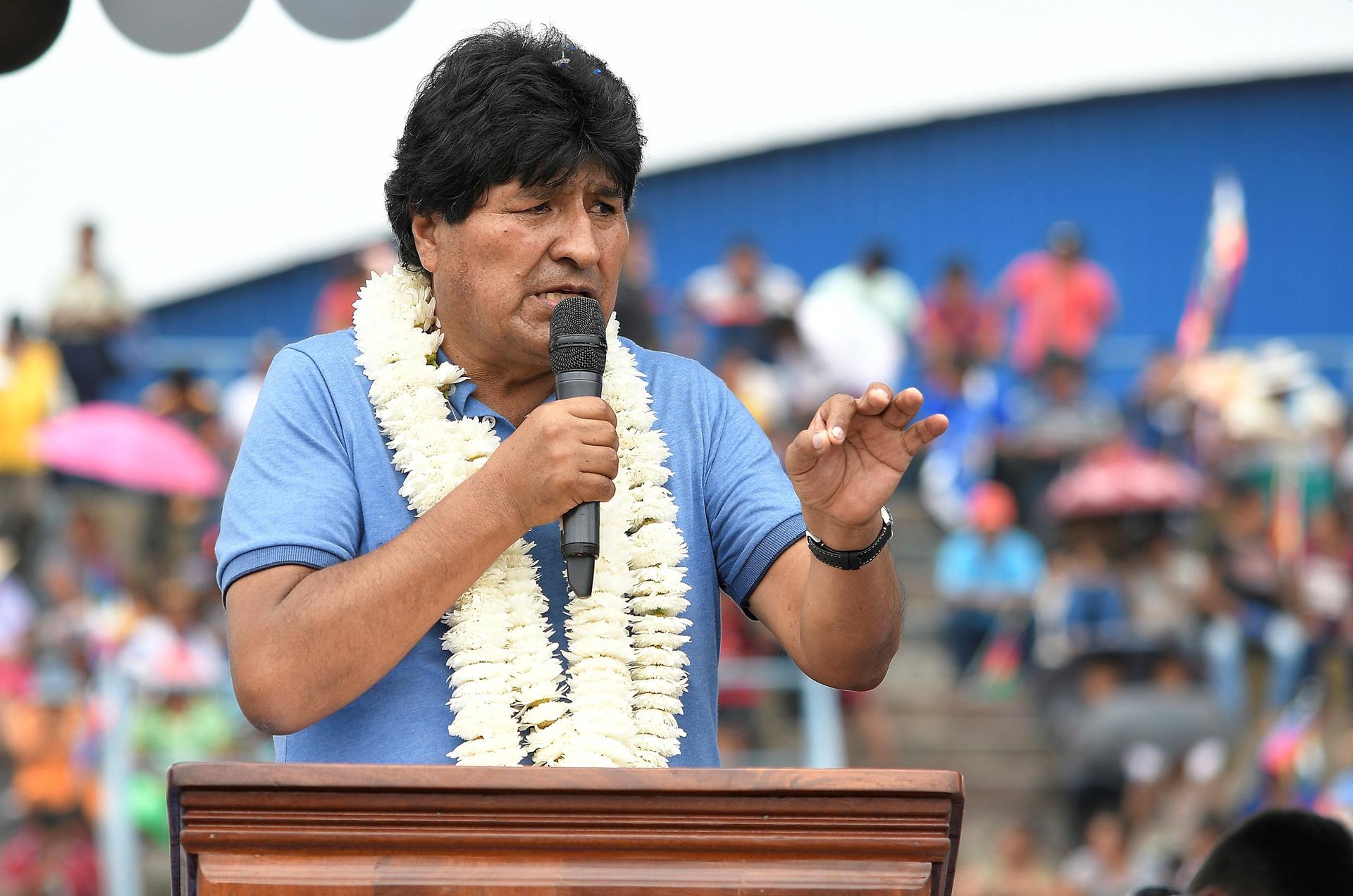 Evo Morales acusa al Gobierno y a la derecha de oponerse a su candidatura en 2025