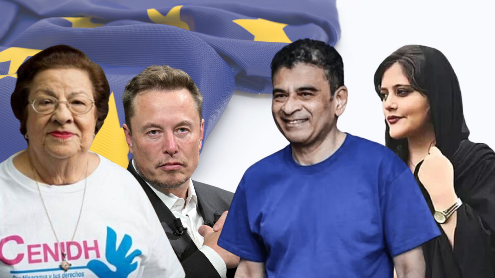 De Elon Musk a Mahsa Amini: los otros  nominados al Premio Sájarov junto a monseñor Rolando Álvarez y Vilma Núñez