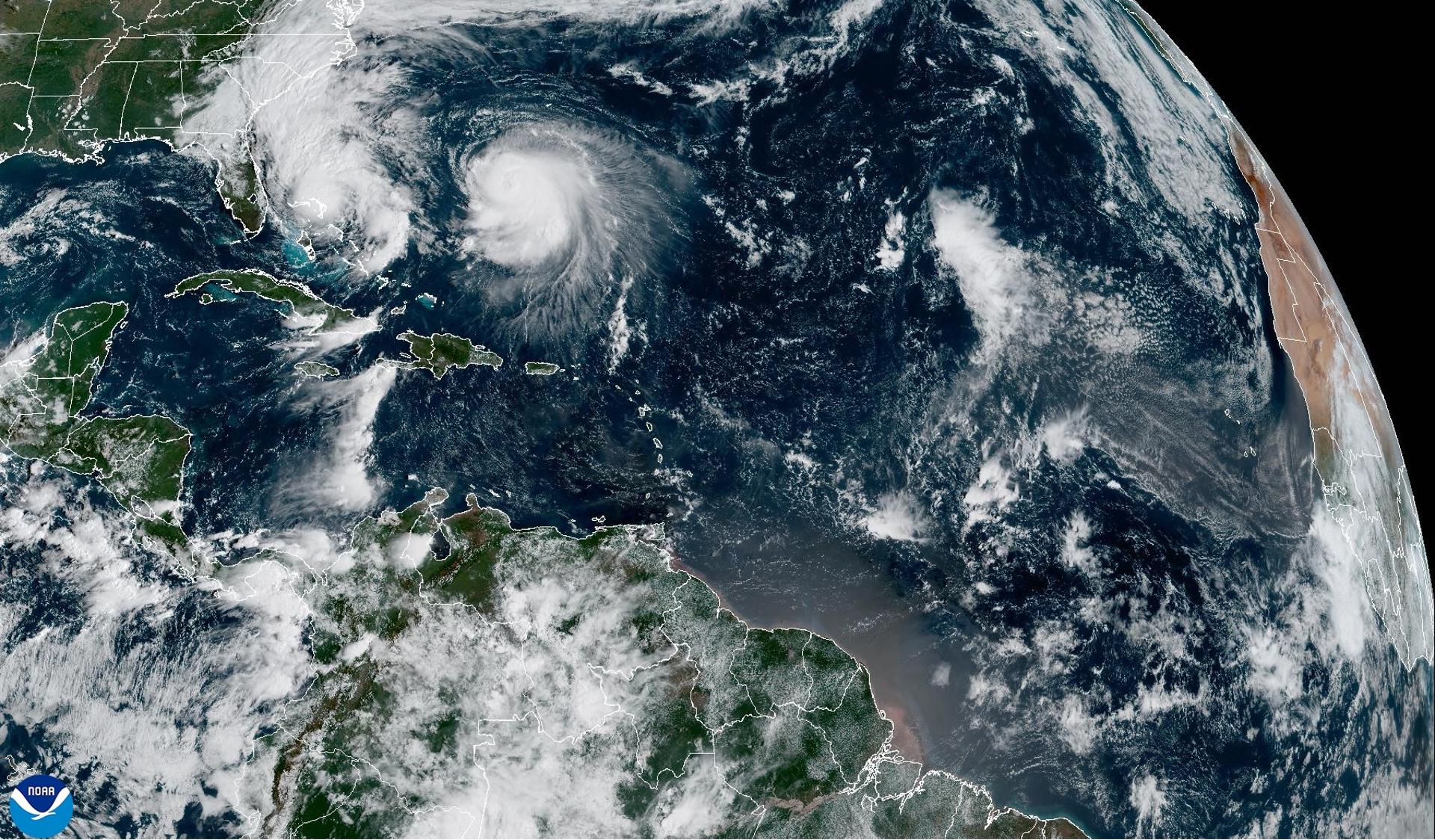 La tormenta Imelda traerá lluvias al sureste de EEUU mientras el huracán Humberto decrece