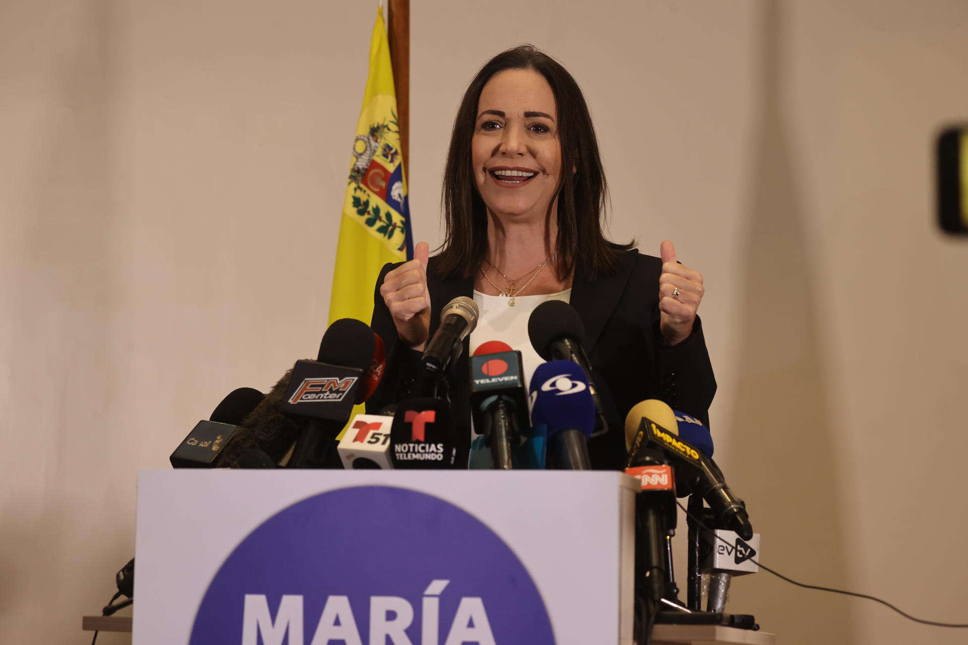 María Corina Machado arrasa en las primarias venezolanas con el 93% de votos