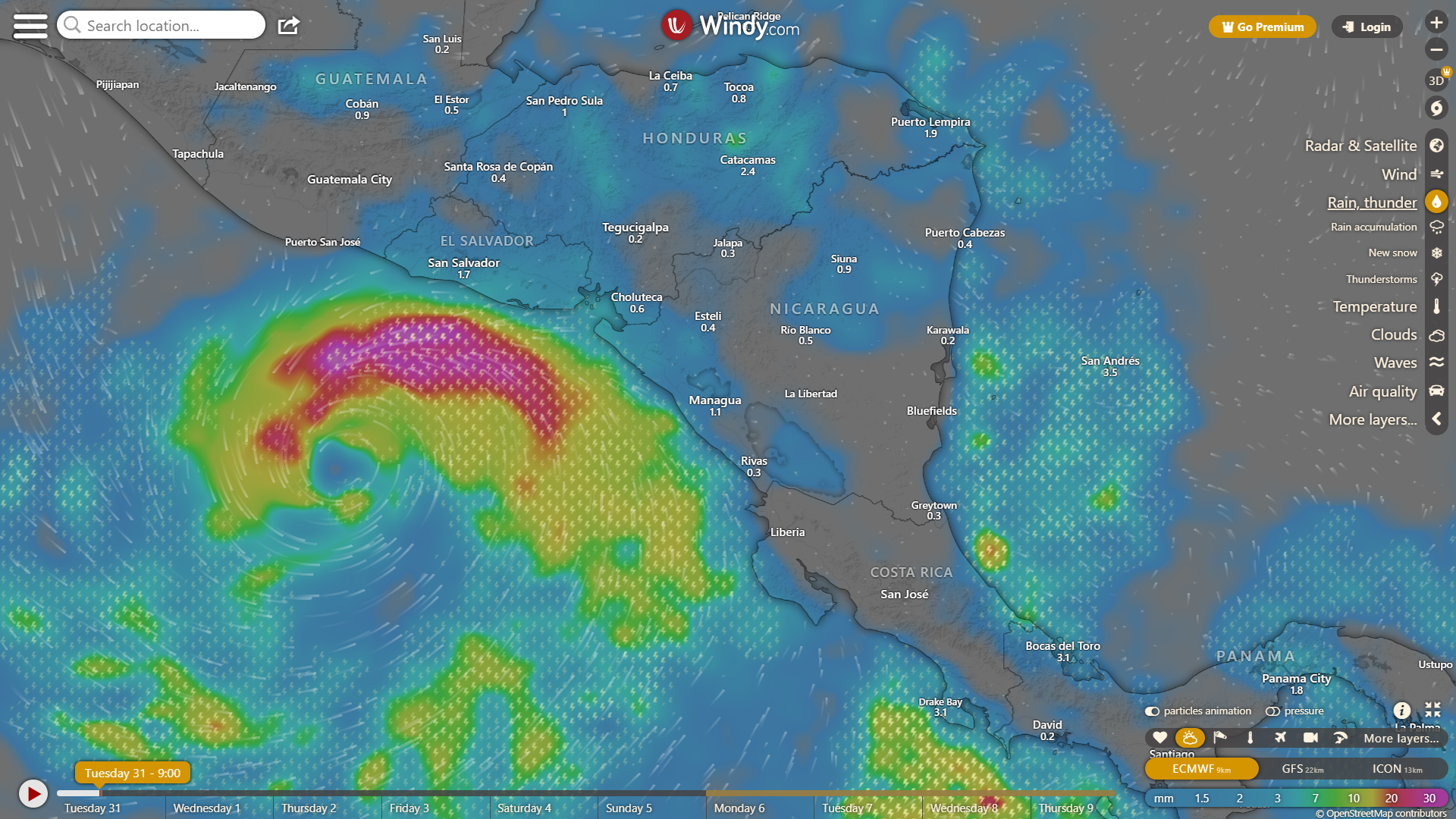 Nicaragua declara alerta amarilla en todo el país por la tormenta tropical Pilar