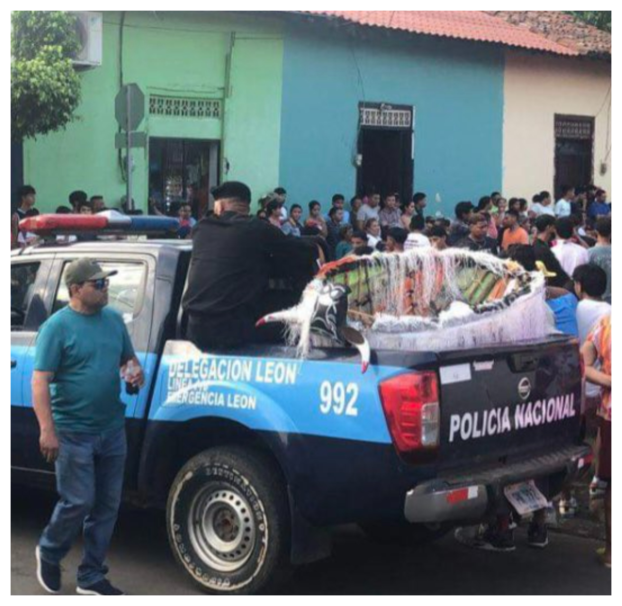 Policía Orteguista impide procesión en honor a San Jerónimo en León