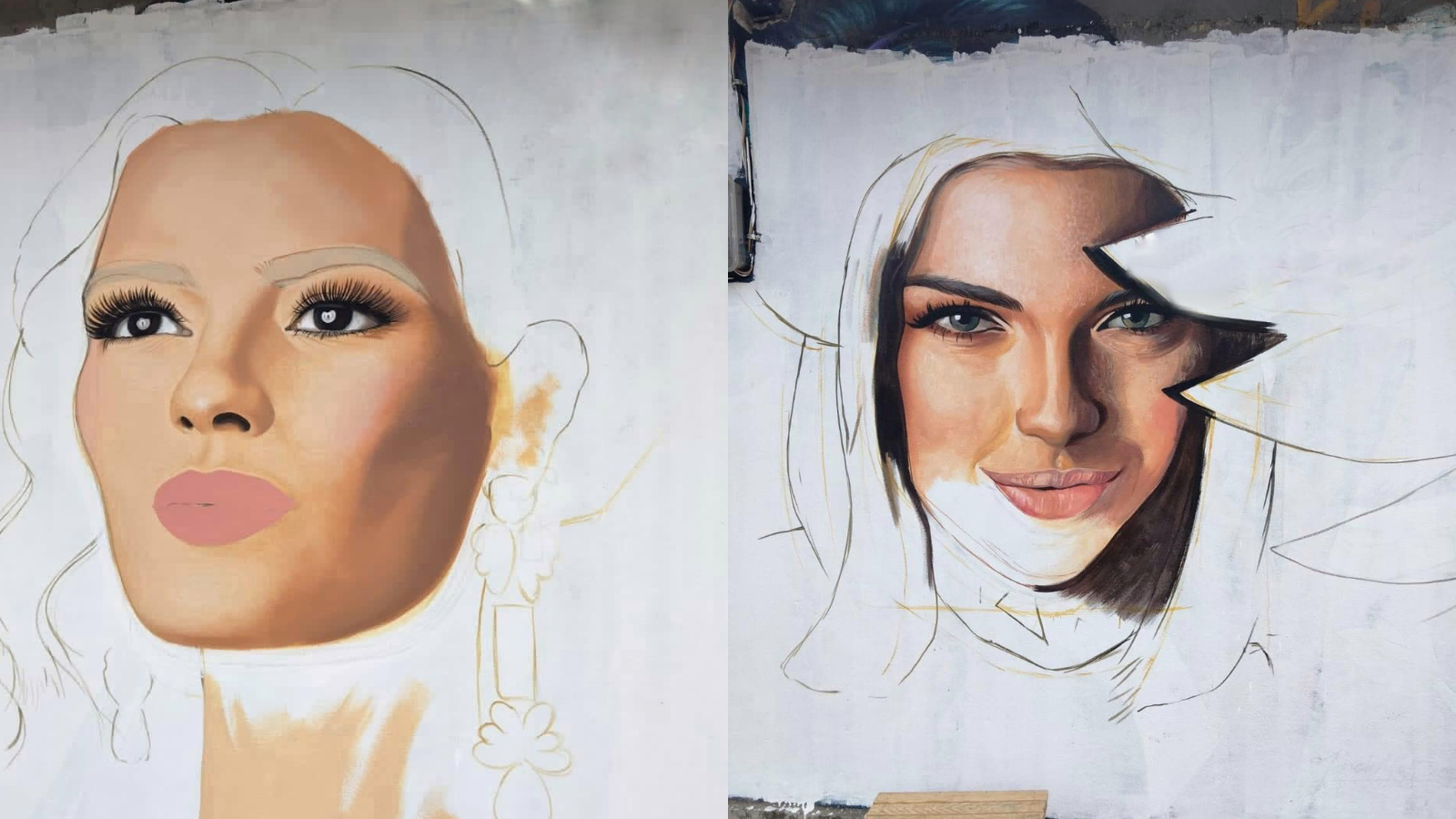 La dictadura impide a artistas terminar el mural en homenaje a Sheynnis Palacios en Estelí