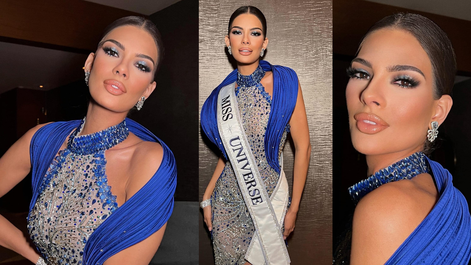 Sheynnis Palacios asiste a su primera gala oficial de Miss Universo en México luciendo los colores patrios