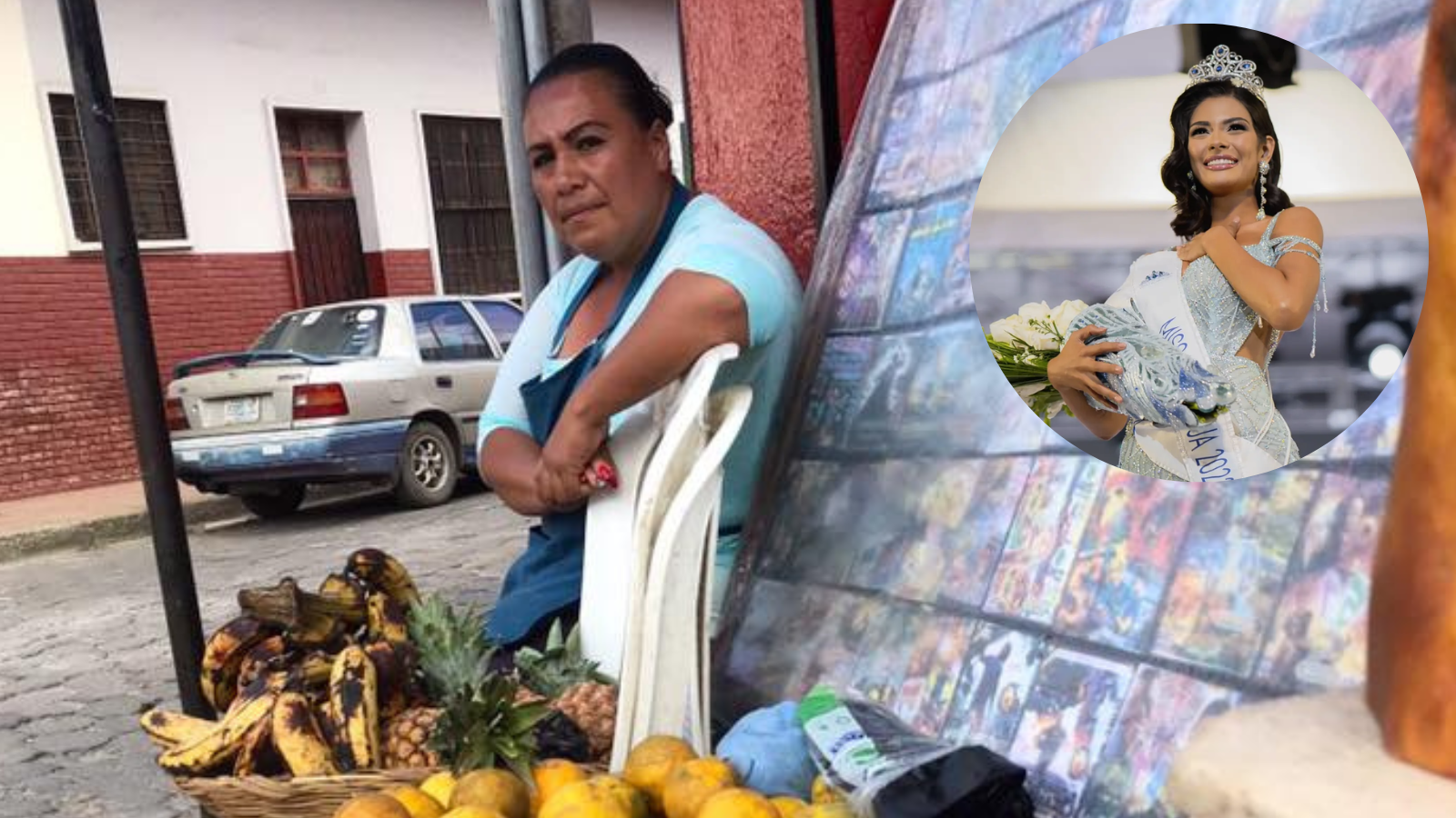 El mensaje de 2018 de la nueva Miss Universo aviva una venta ambulante de frutas en Nicaragua