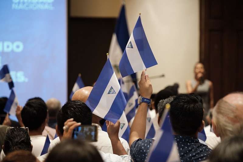 Opositores nicaragüenses celebran coordinación entre Europa y EE.UU. para buscar reformas electorales