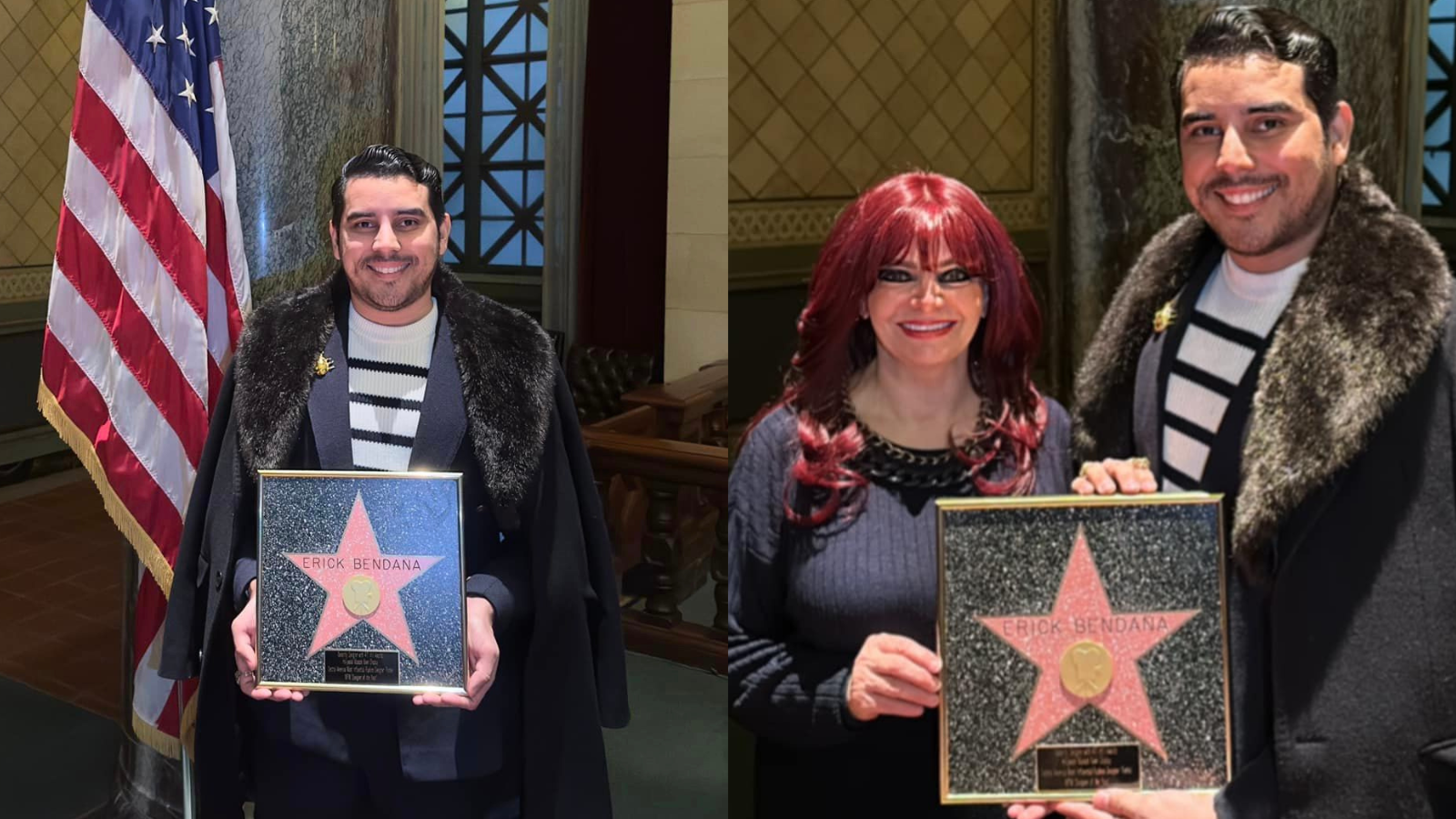 El diseñador nicaragüense Erick Bendaña recibe una estrella del paseo de la fama de Hollywood