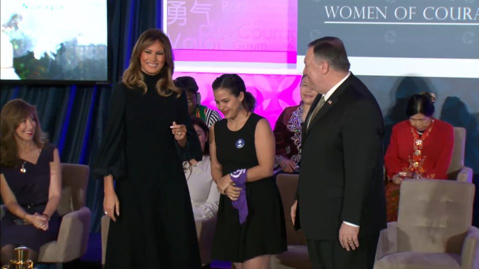 Estados Unidos reconoce a Amaya Coppens con el premio Mujeres de Coraje 2020