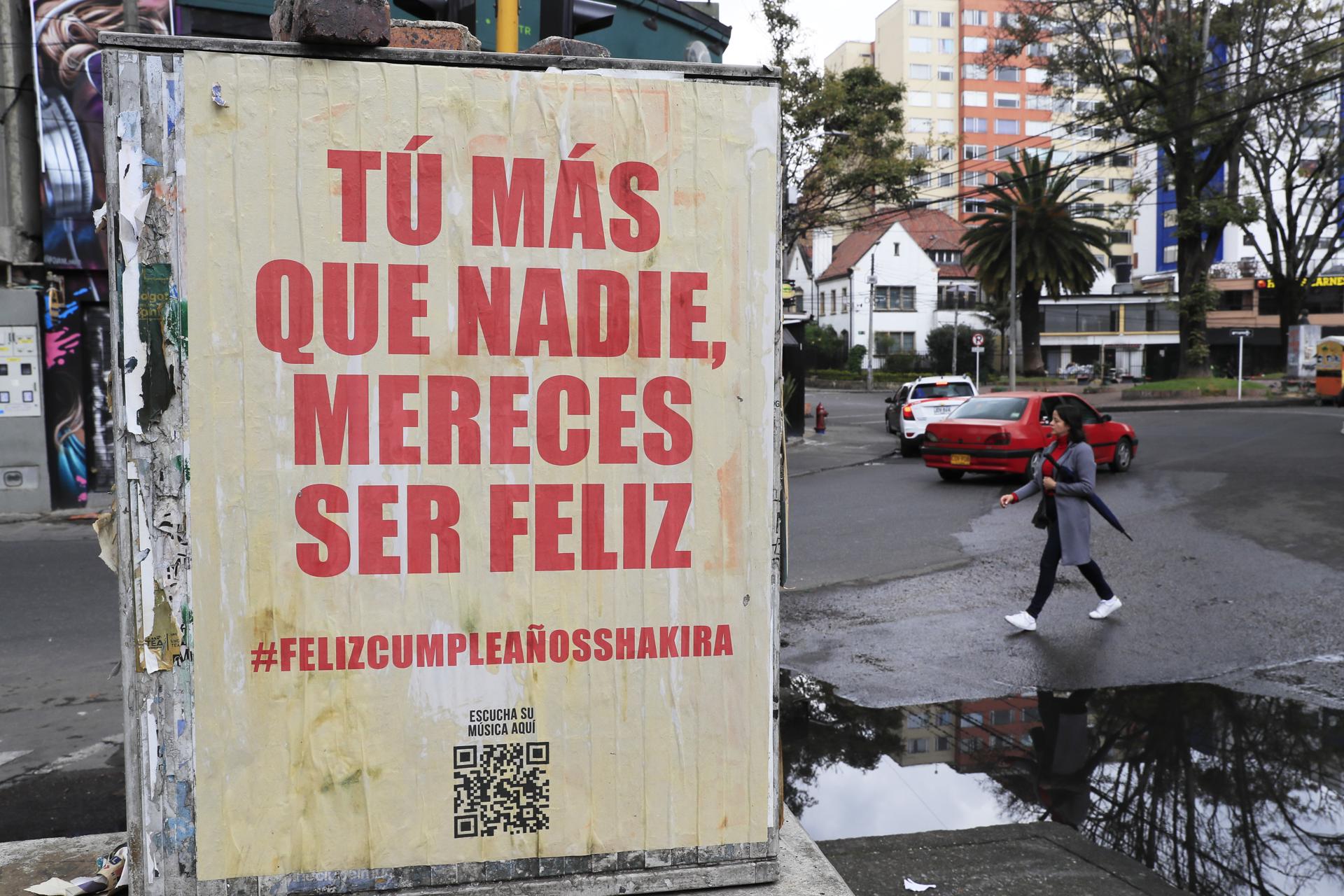 “Tú, más que nadie, mereces ser feliz”, le dice Colombia a Shakira en su cumpleaños 