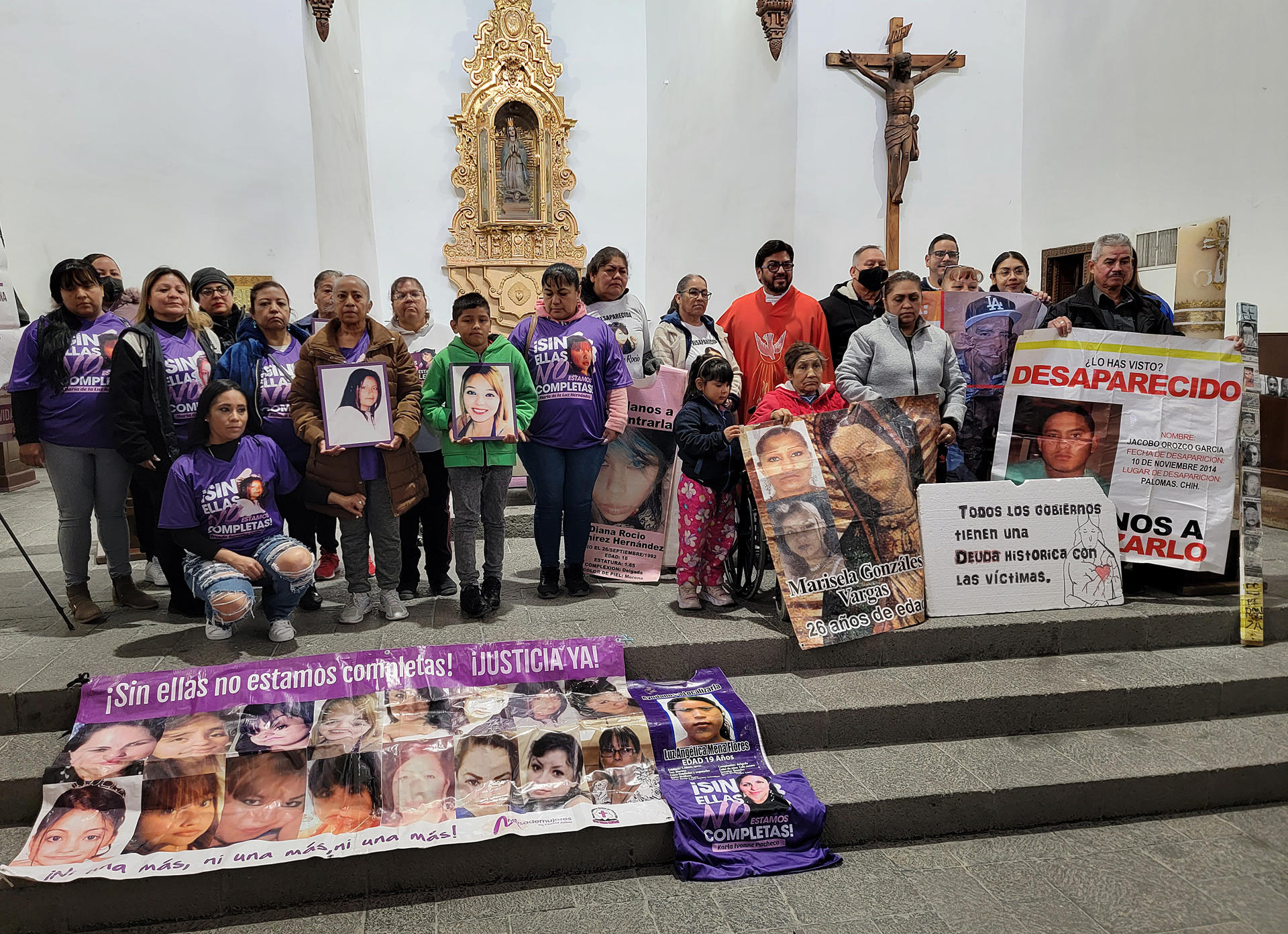 Mujeres alzan la voz con una misa en Ciudad Juárez, epicentro del feminicidio en México