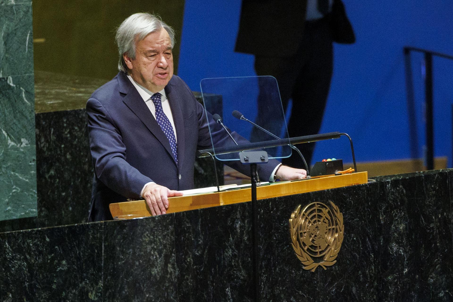 El mundo «está entrando en la era del caos», alerta el secretario general de la ONU