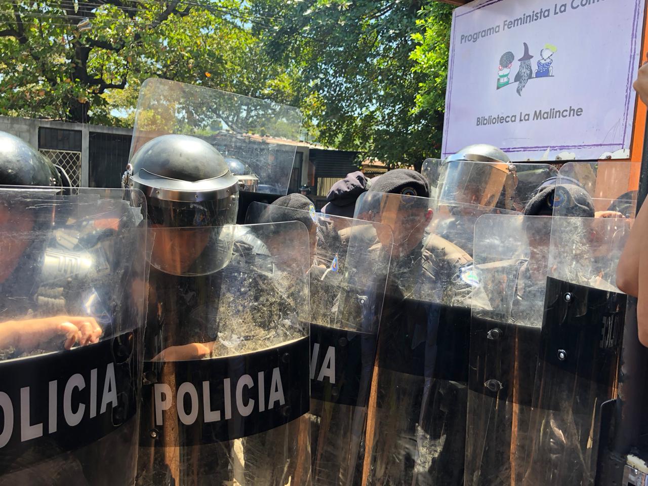 Policía Orteguista agrede a mujeres que conmemoraban el 8 de Marzo en Managua