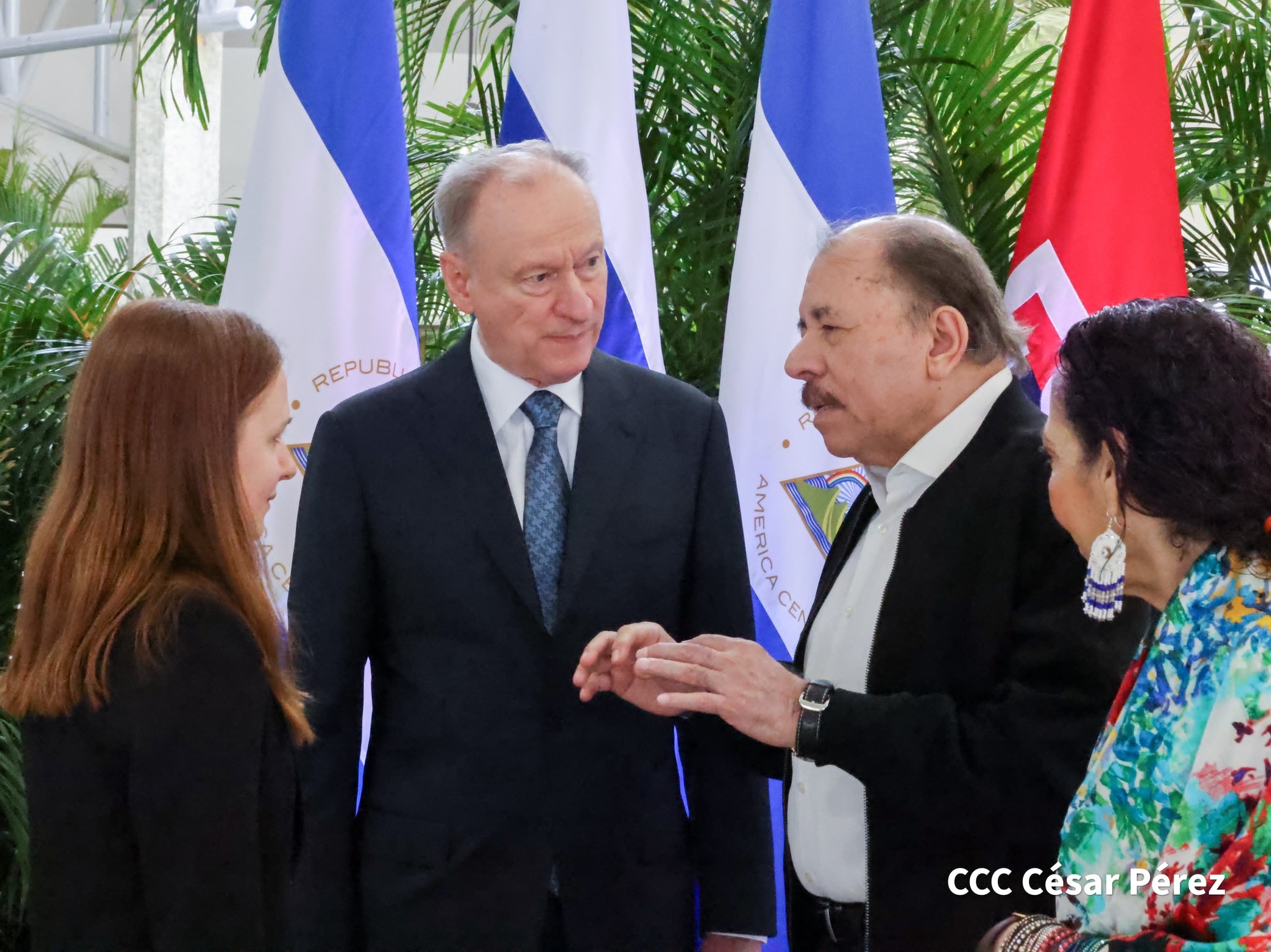 Daniel Ortega se reúne con el general ruso Nikolai Patrushev enviado de Vladimir Putin