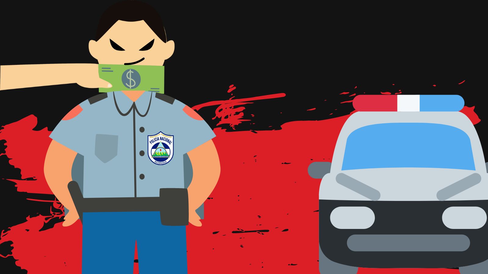 “C$500 o la multa”: policías de Nicaragua en el top de los “coimeros” en América Latina  