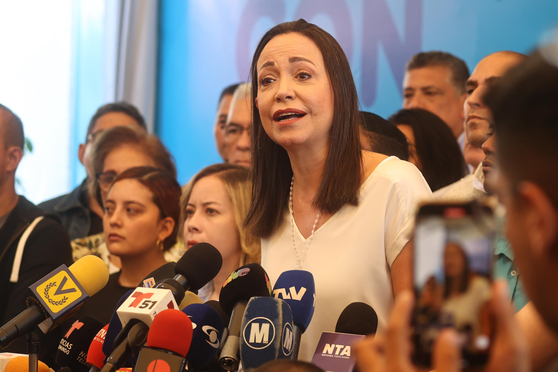La opositora venezolana María Corina Machado ratifica que continuará en la ruta electoral