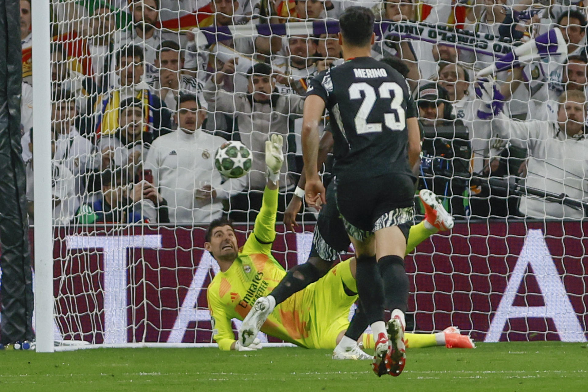 Courtois, portero con más penaltis parados del Real Madrid en Liga de Campeones