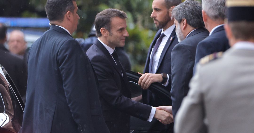 Milei recibe a Macron en la sede del Ejecutivo para reunión bilateral y con empresarios
