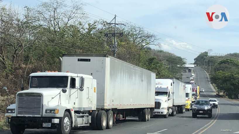 Costa Rica coordina con Nicaragua reducir atasco de camiones en la frontera de Peñas Blancas