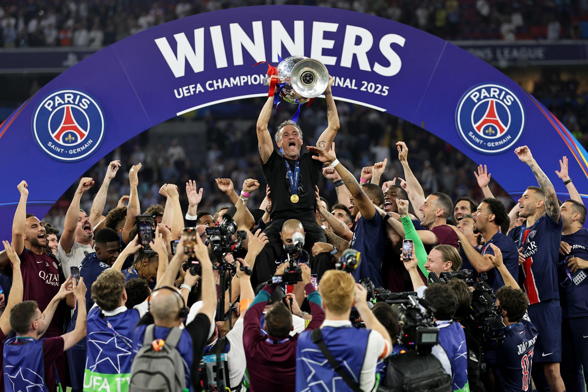 5-0. Luis Enrique borda la primera ‘Champions’ del PSG con una exhibición histórica