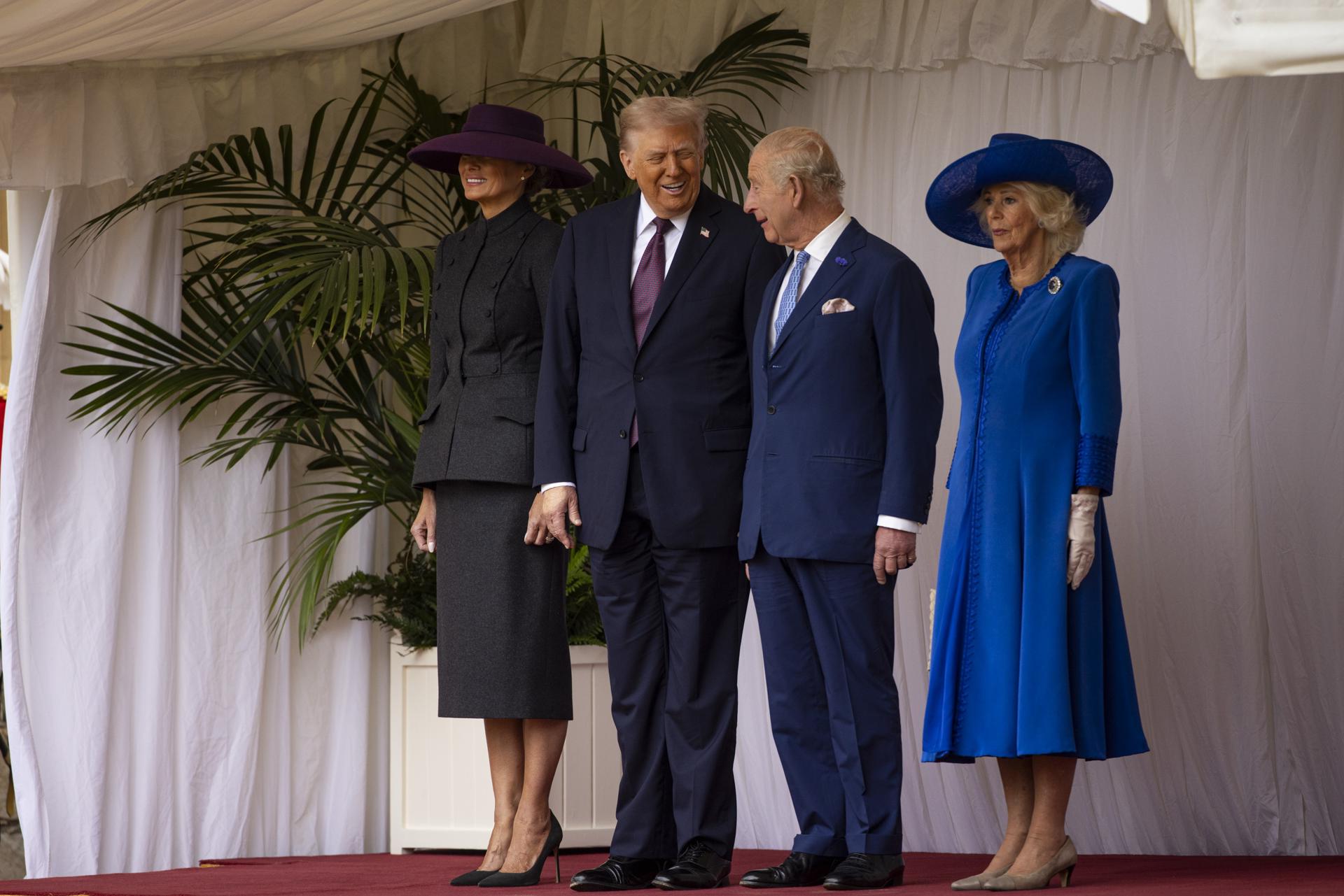 Reino Unido saca su pompa y sus mejores galas para encandilar a Trump en su segunda visita
