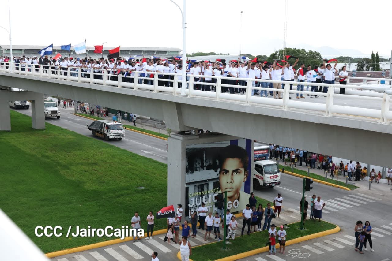 La JS inaugura el paso a desnivel en Managua, Ortega no asiste