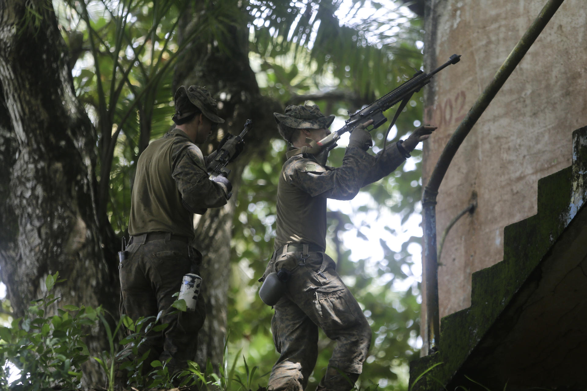 Fuerzas de seguridad de EE.UU. y Panamá realizan entrenamiento conjunto en la selva panameña