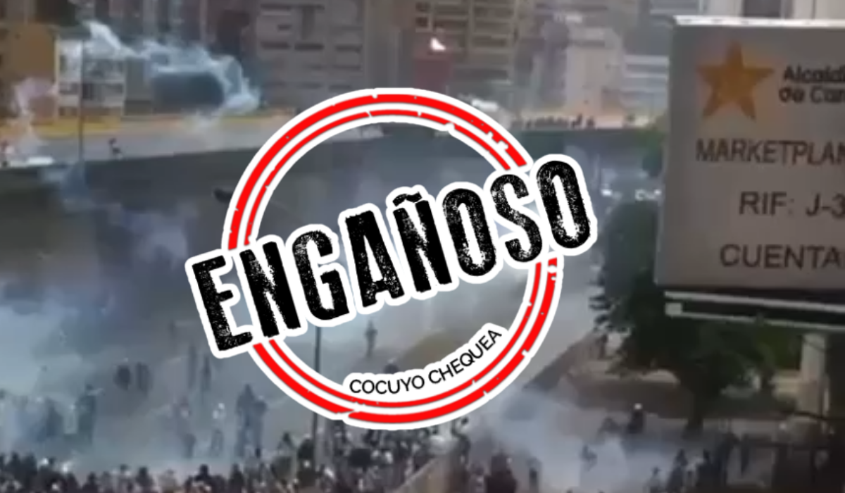 Este vídeo viral de protestas en Venezuela fue grabado en 2017 y no en 2024