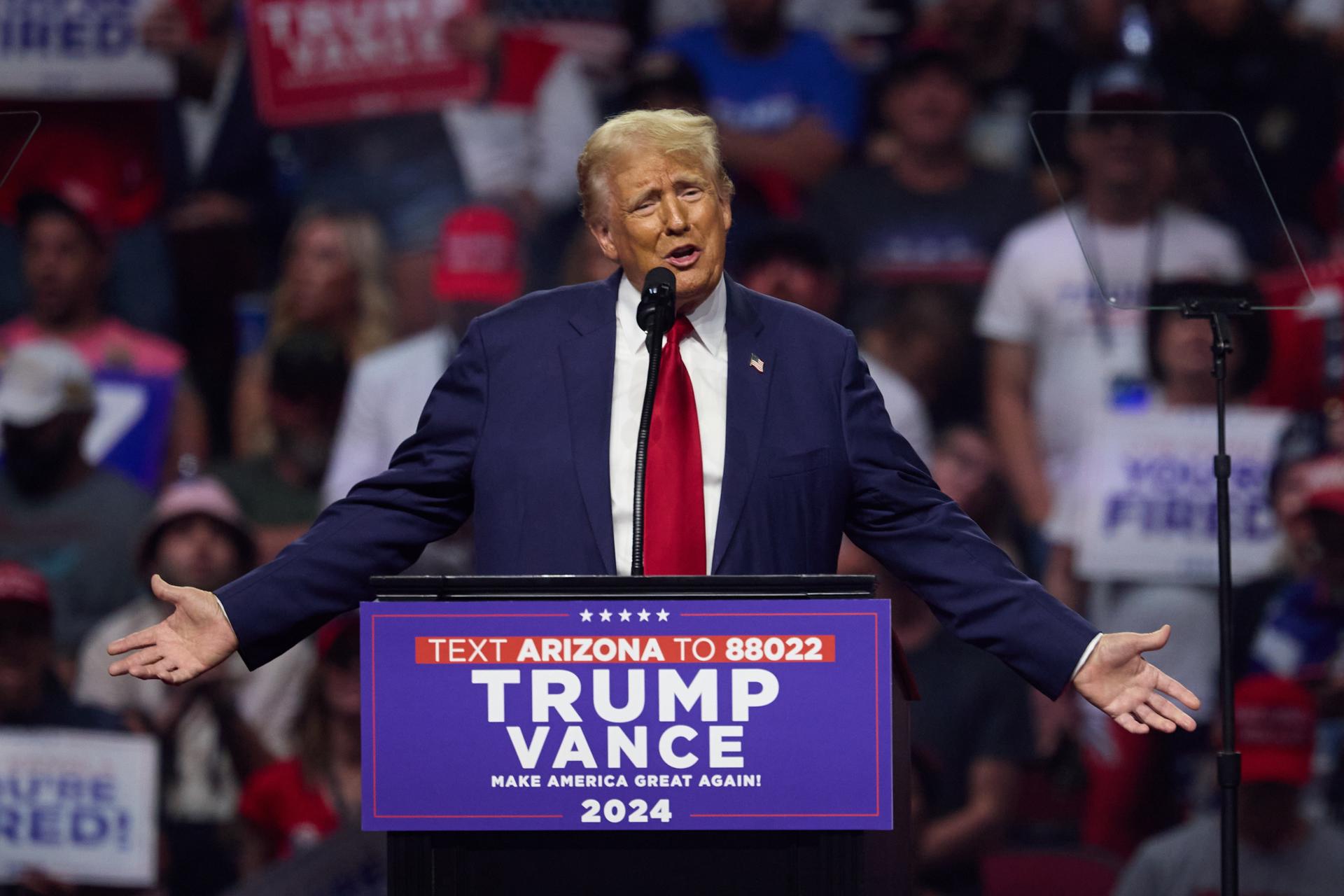 Trump pone en duda su participación en el debate del 10 de septiembre contra Harris