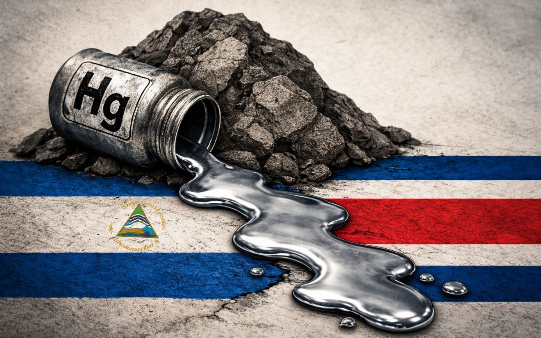 Nicaragua en la ruta del «veneno del oro”: así llega el mercurio desde México y China hasta Costa Rica
