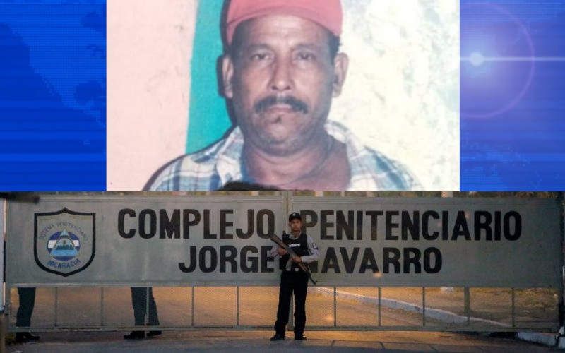 Justo Rodríguez, preso político de Ometepe, está conectado a un respirador artificial