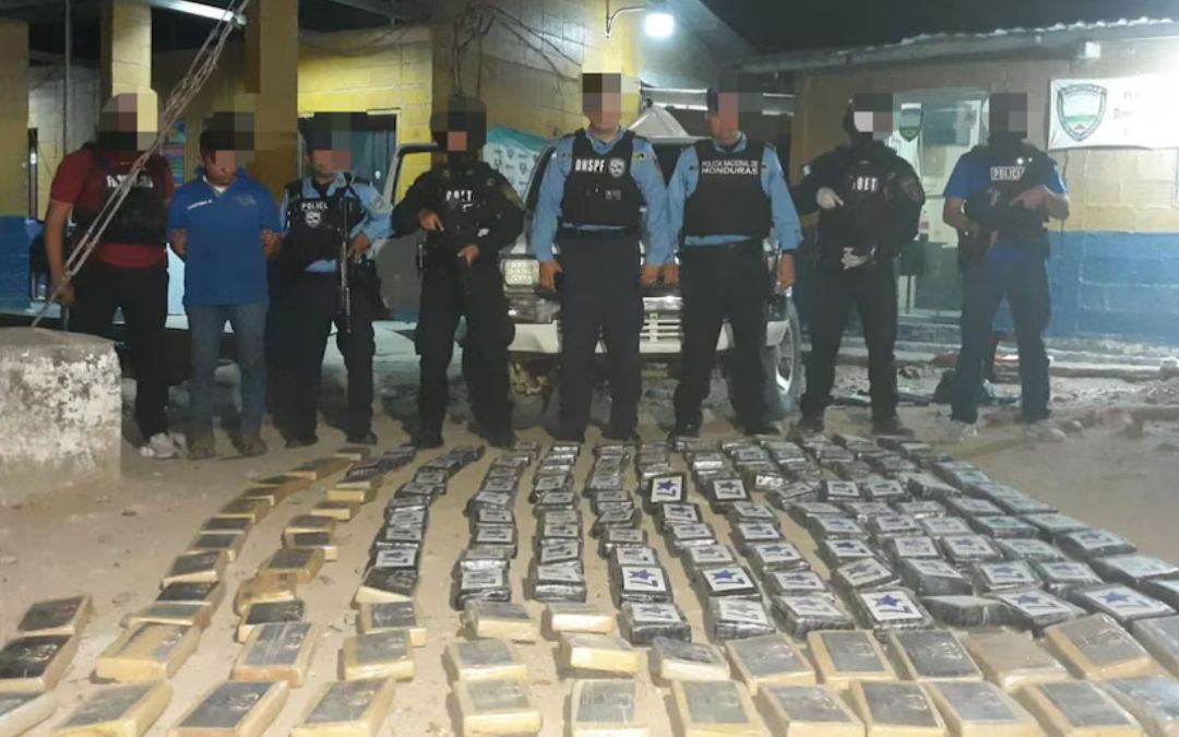 Decomisan en Honduras 170 kilos de cocaína provenientes de Nicaragua, valorados en $1,6 millones