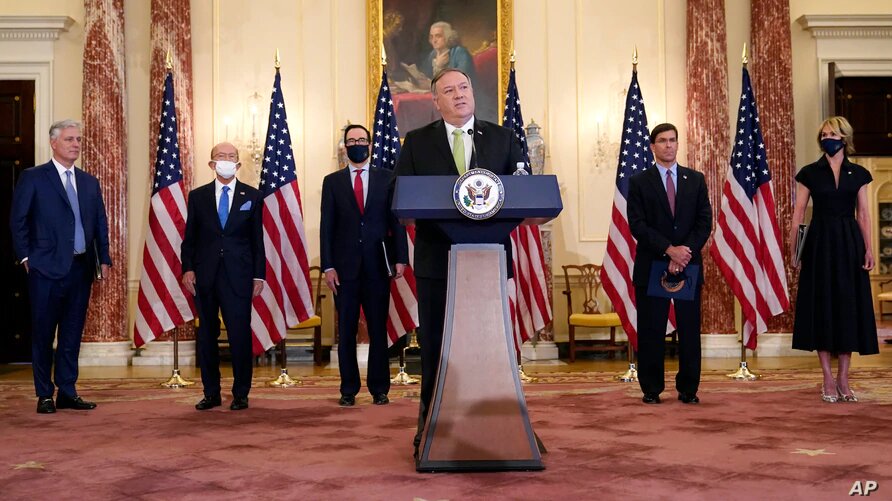 Estados Unidos anuncia sanciones contra Irán que incluyen a Nicolás Maduro