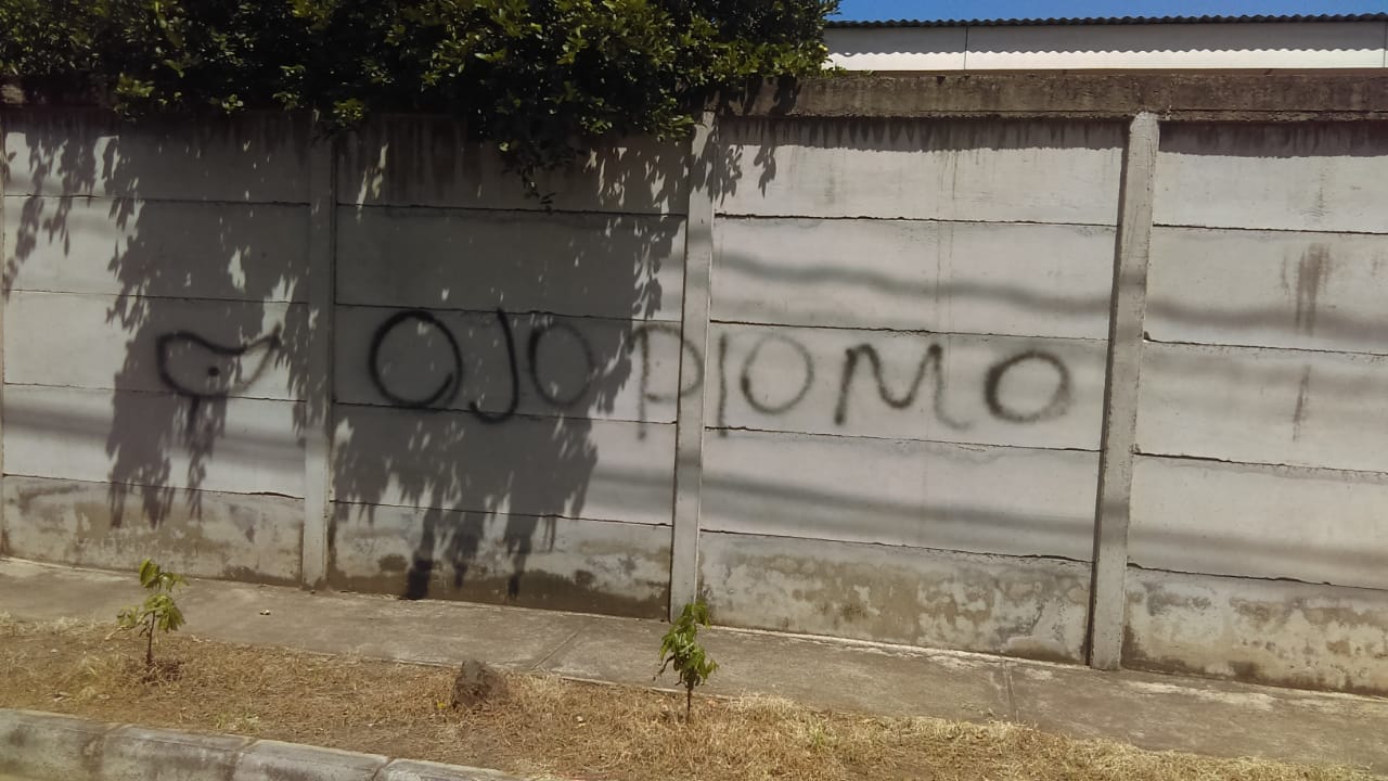 Marcan con la palabra “plomo” la casa de la periodista Maryórit Guevara, en Managua