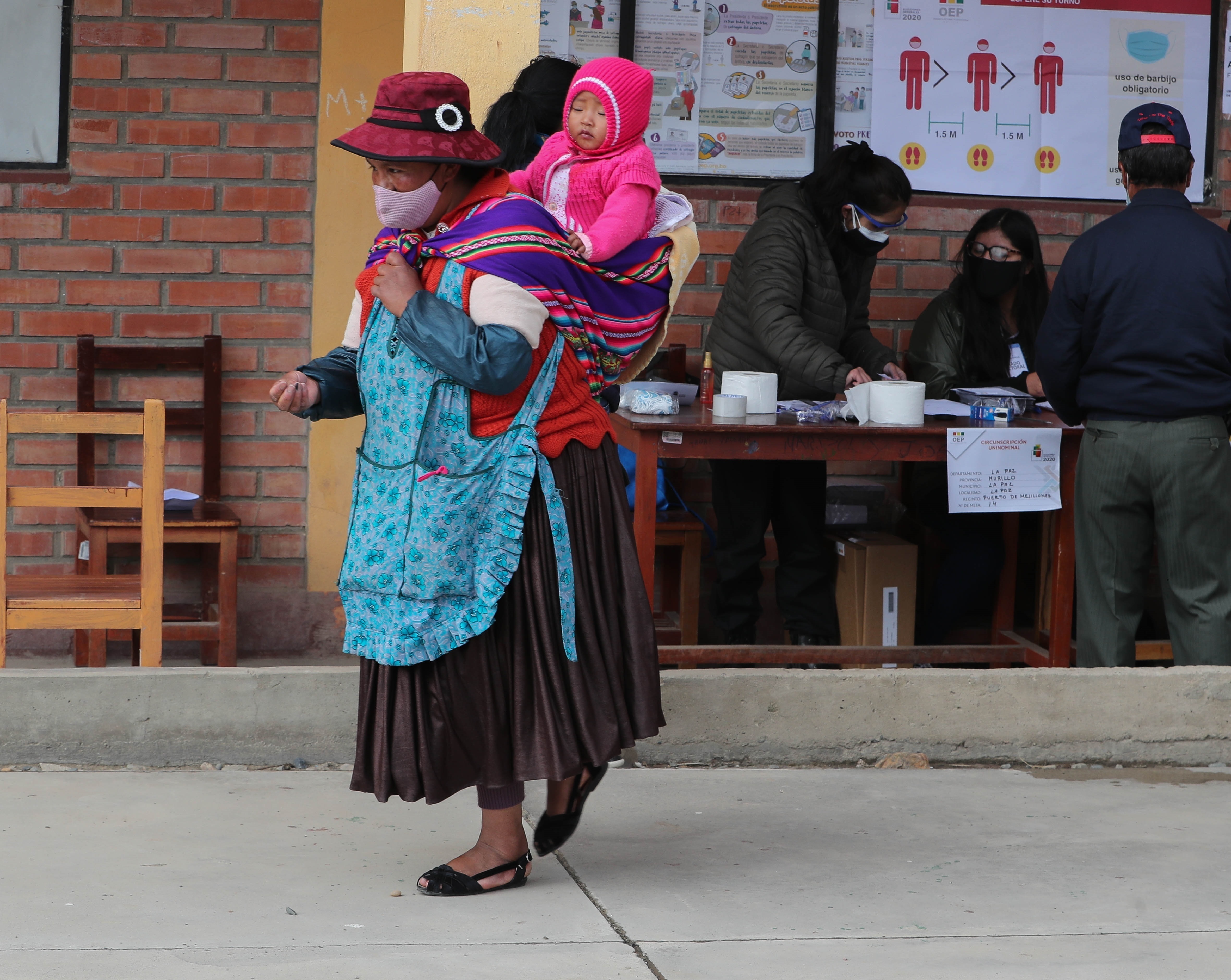 FOTOS | Elecciones en tiempos de pandemia en Bolivia