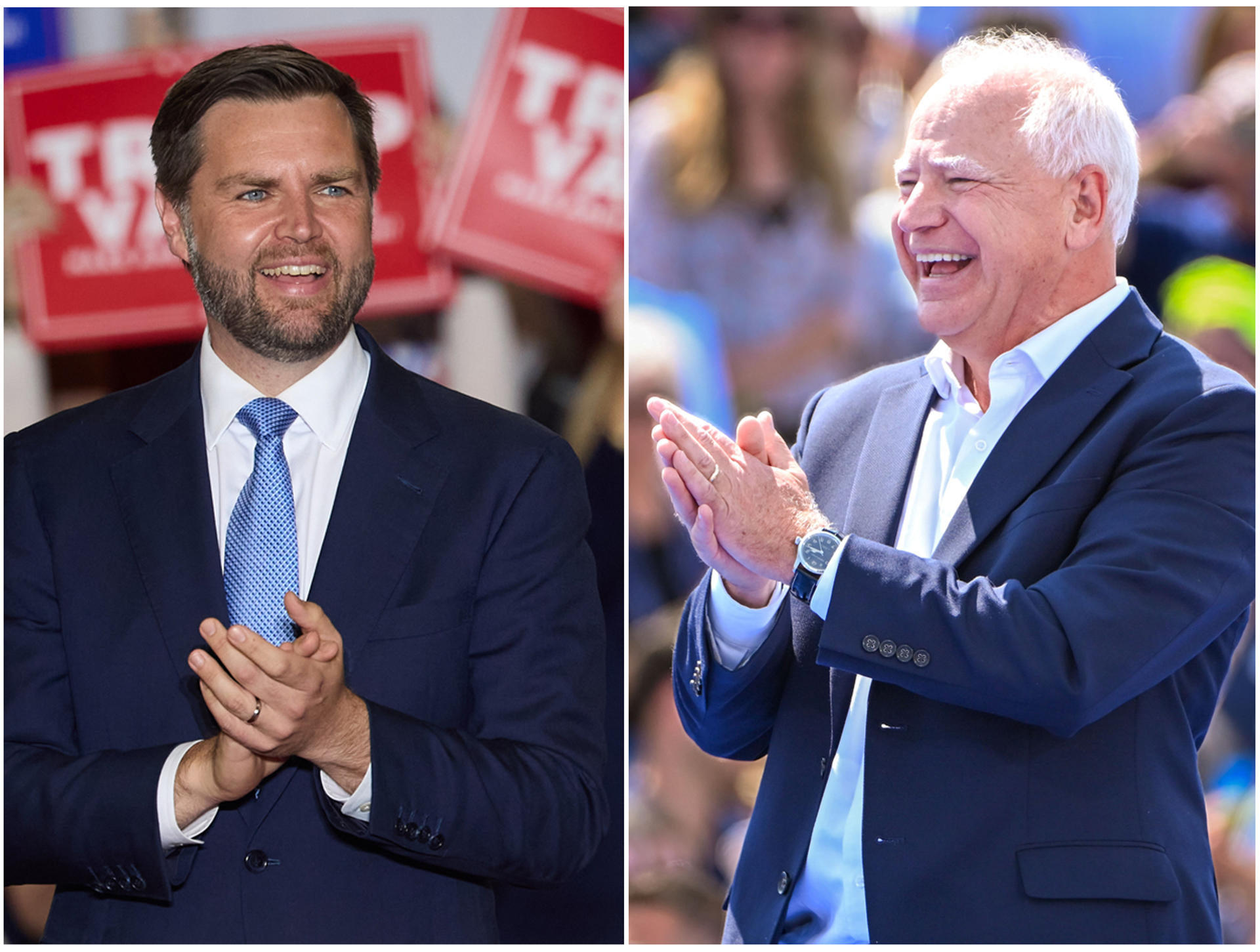 Las claves del debate entre Tim Walz y JD Vance, candidatos a vicepresidente