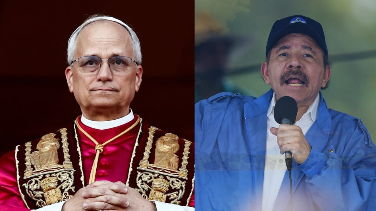 Ortega y Murillo al papa León XIV: promueva la «concordia y la paz»