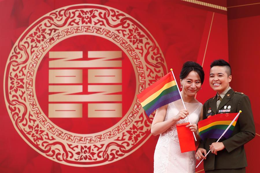 Un «sí, quiero» histórico: primera boda homosexual en el Ejército de Taiwán