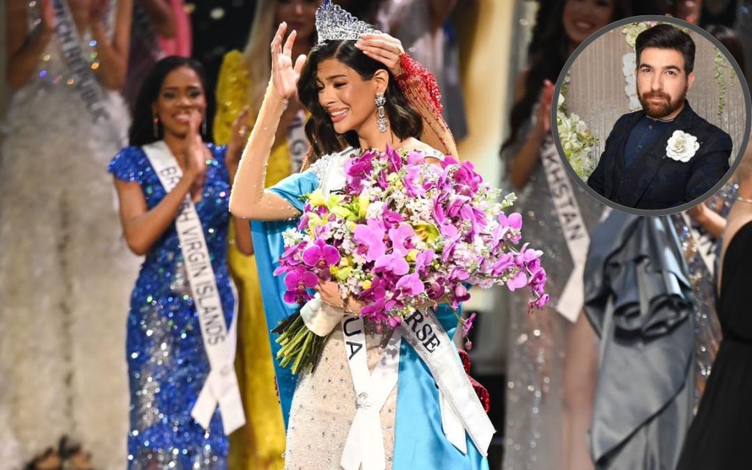 Miss Universo cuenta la historia del vestido azul y blanco con el que fue coronada Sheynnis Palacios