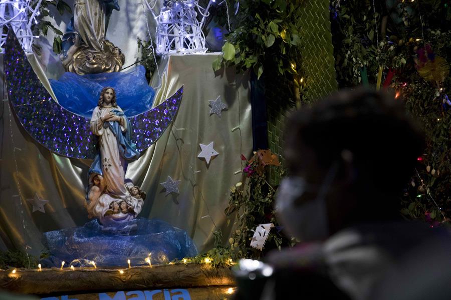 Mascarillas, distanciamiento social y fe: Así celebró Nicaragua la Gritería 2020