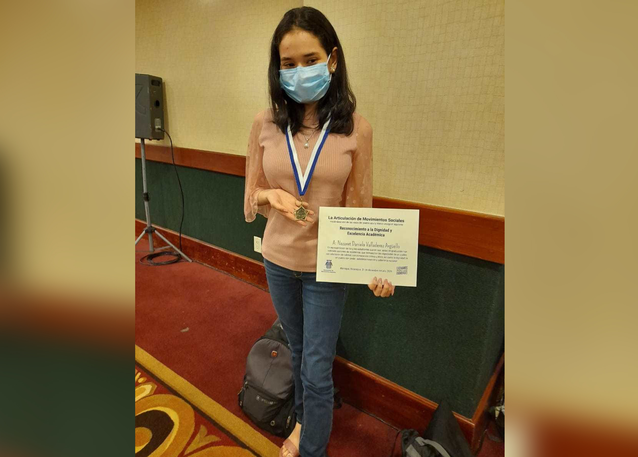 Nazaret Balladares, la mejor alumna de Somoto que aspira ser abogada para hacer justicia en Nicaragua